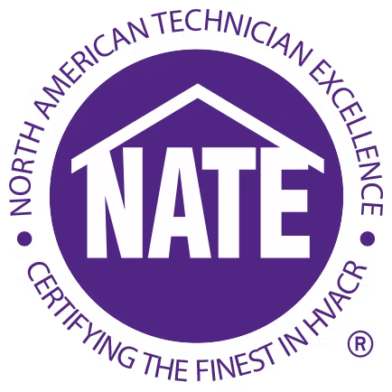 NATE certified HVAC technicians